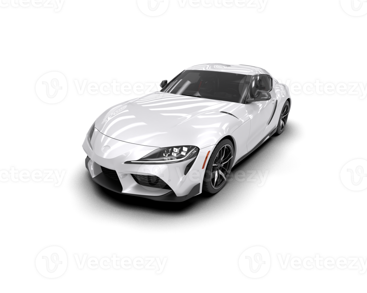 Realistic sport car isolated on background. 3d rendering - illustration png