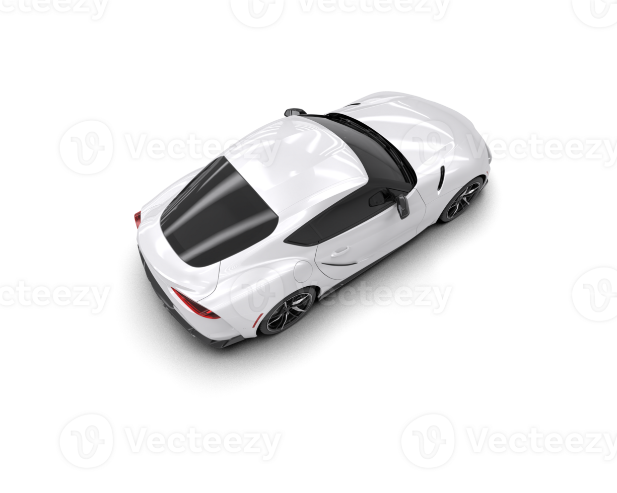 Realistic sport car isolated on background. 3d rendering - illustration png