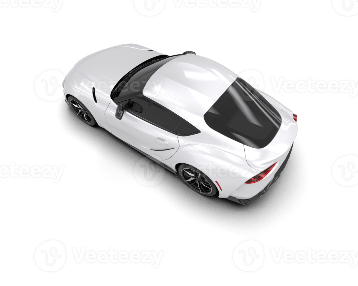 Realistic sport car isolated on background. 3d rendering - illustration png