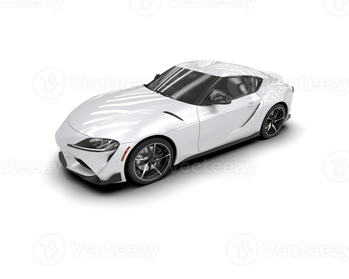 Realistic sport car isolated on background. 3d rendering - illustration png