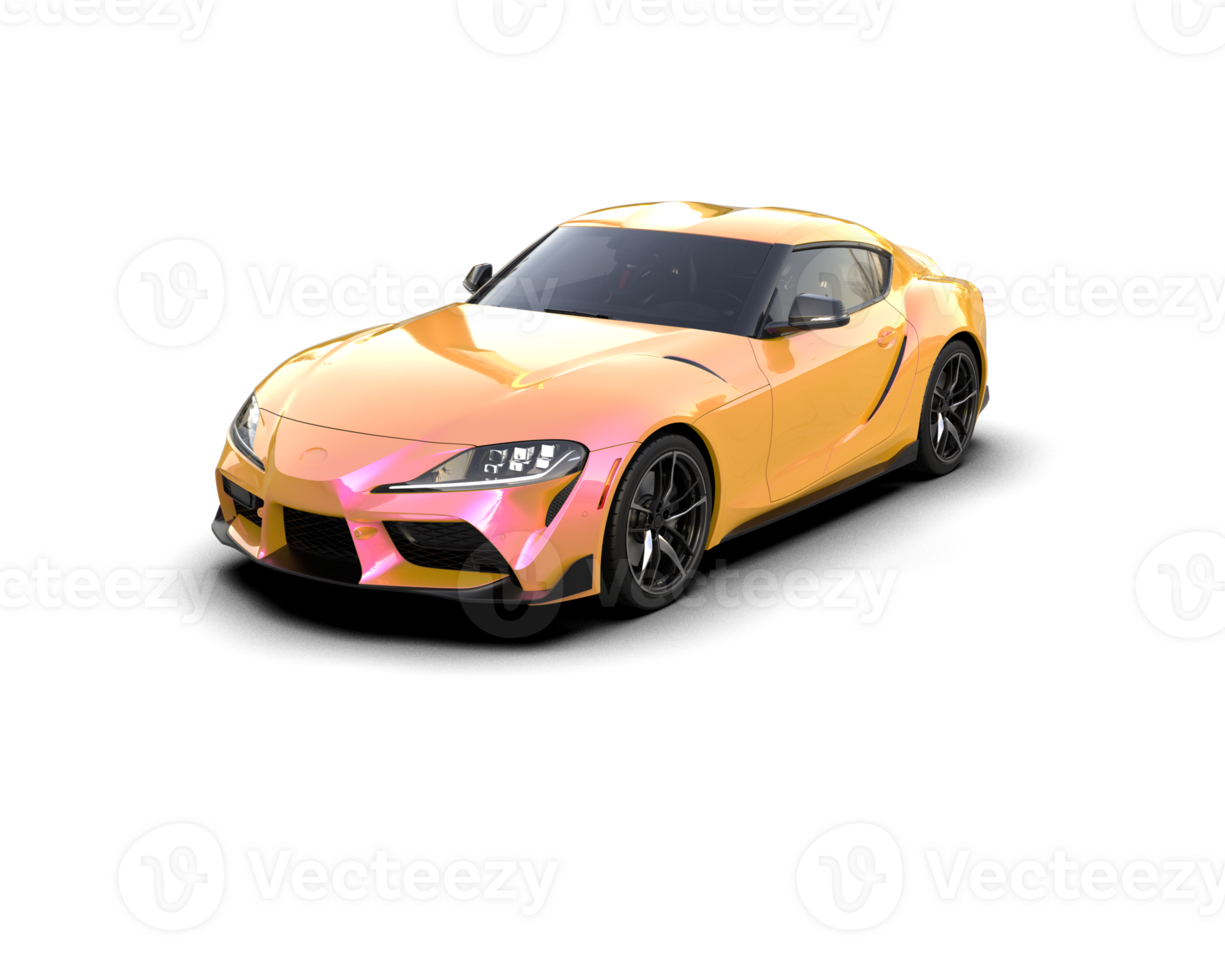 Realistic sport car isolated on background. 3d rendering - illustration png