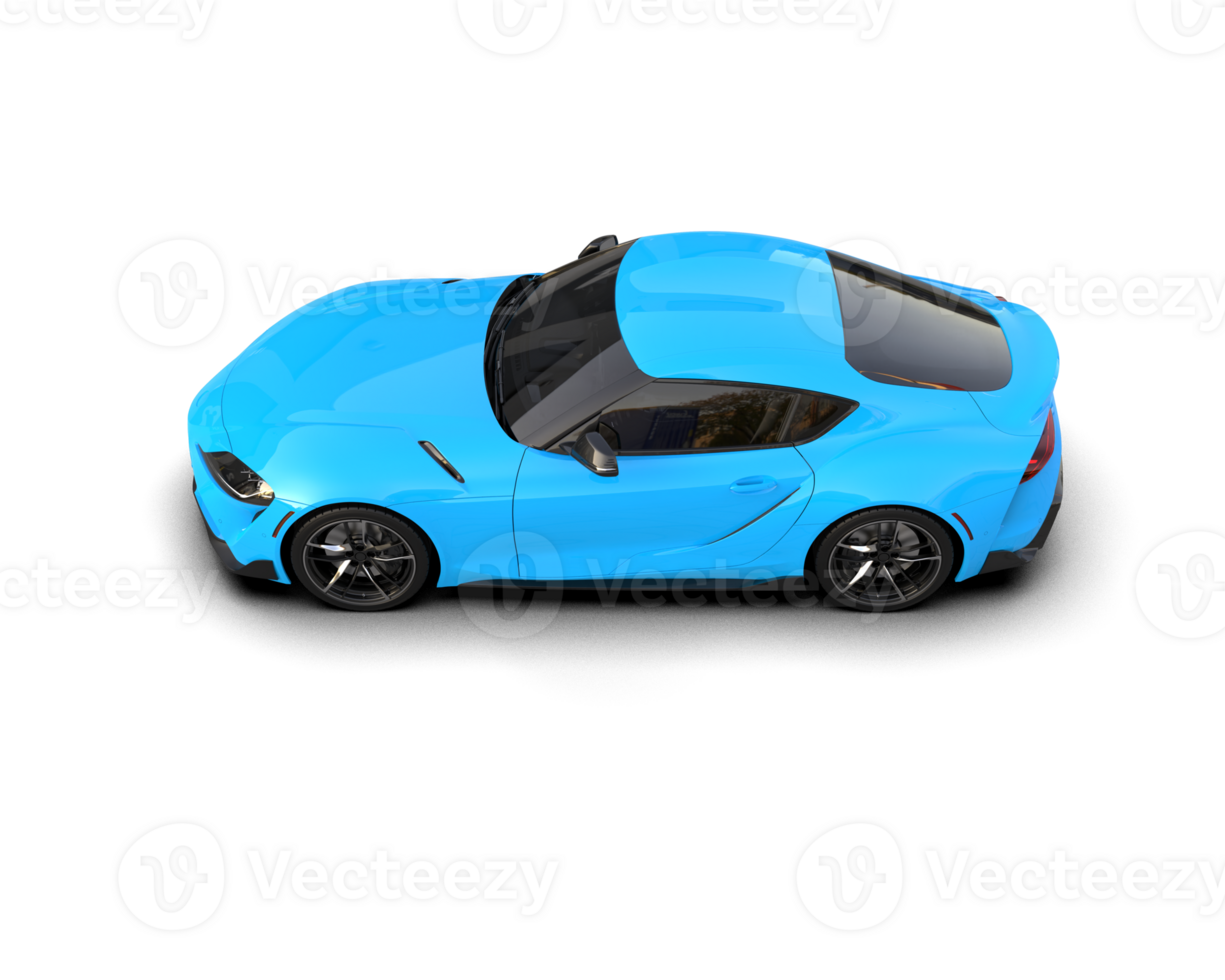 Realistic sport car isolated on background. 3d rendering - illustration png