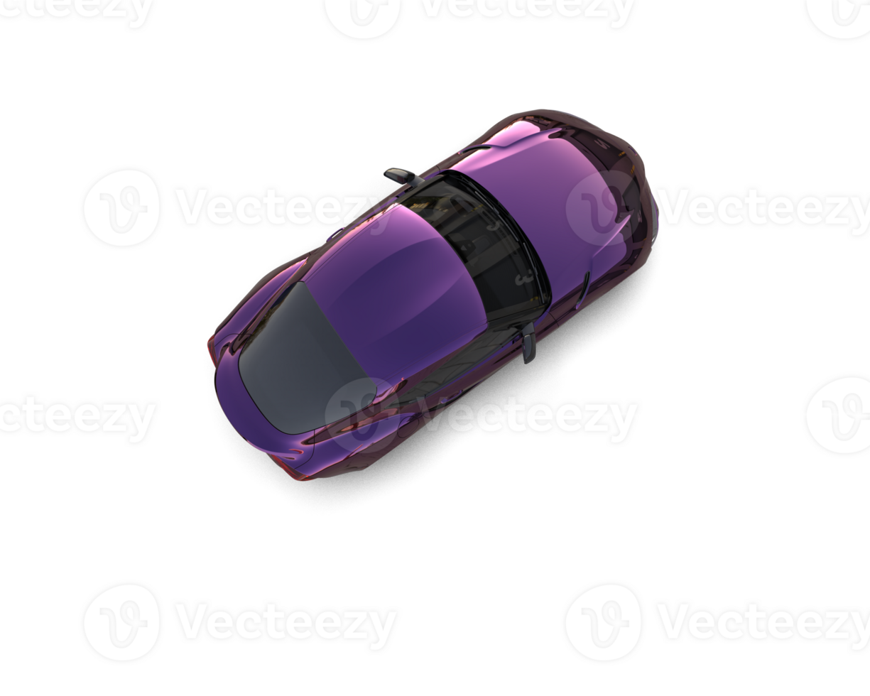 Realistic sport car isolated on background. 3d rendering - illustration png