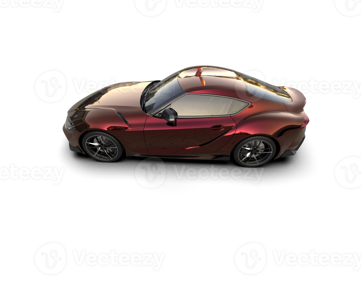 Realistic sport car isolated on background. 3d rendering - illustration png