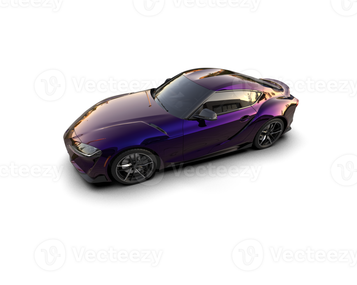 Realistic sport car isolated on background. 3d rendering - illustration png