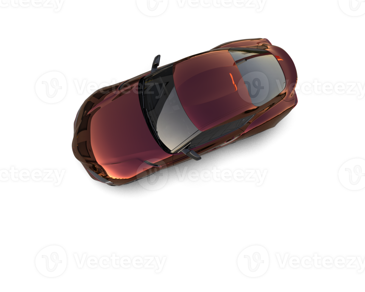 Realistic sport car isolated on background. 3d rendering - illustration png
