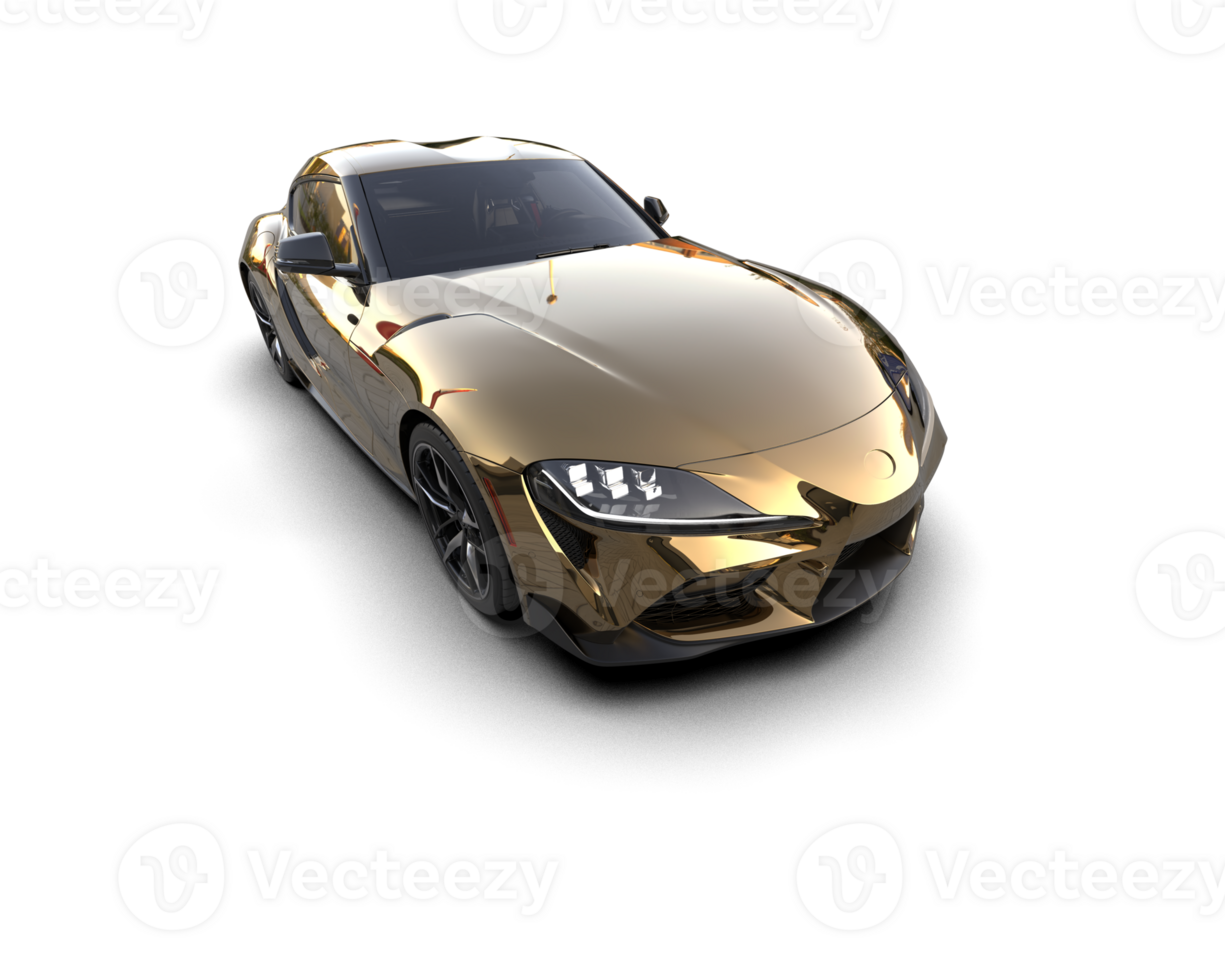 Realistic sport car isolated on background. 3d rendering - illustration png