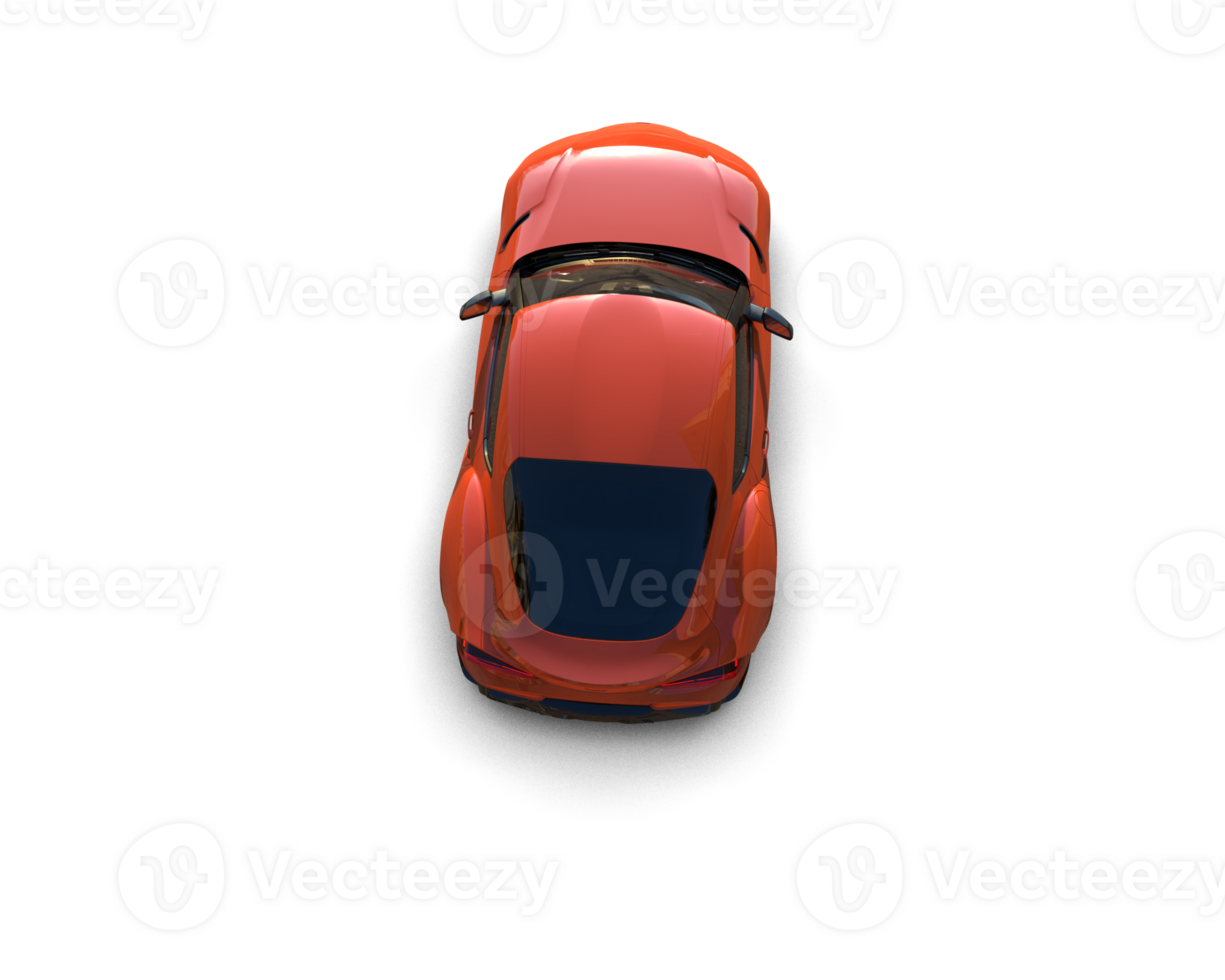 Realistic sport car isolated on background. 3d rendering - illustration png