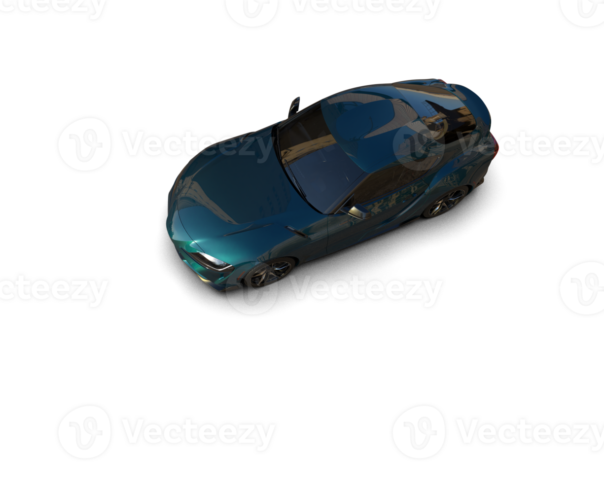 Realistic sport car isolated on background. 3d rendering - illustration png
