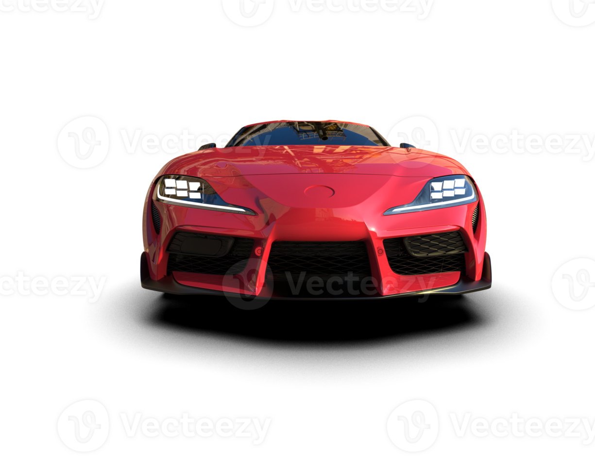 Realistic sport car isolated on background. 3d rendering - illustration png