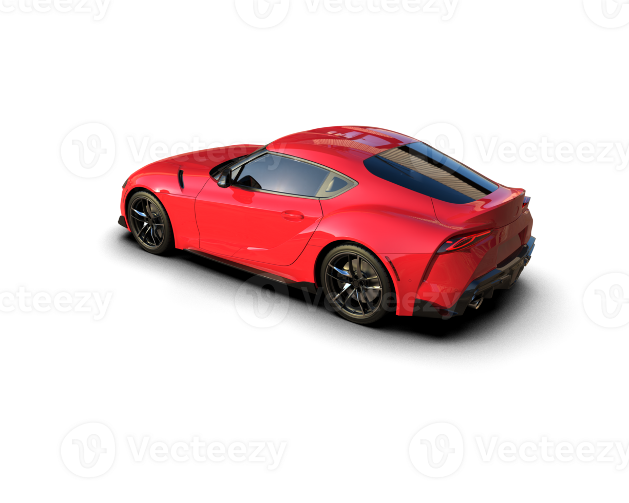 Realistic sport car isolated on background. 3d rendering - illustration png
