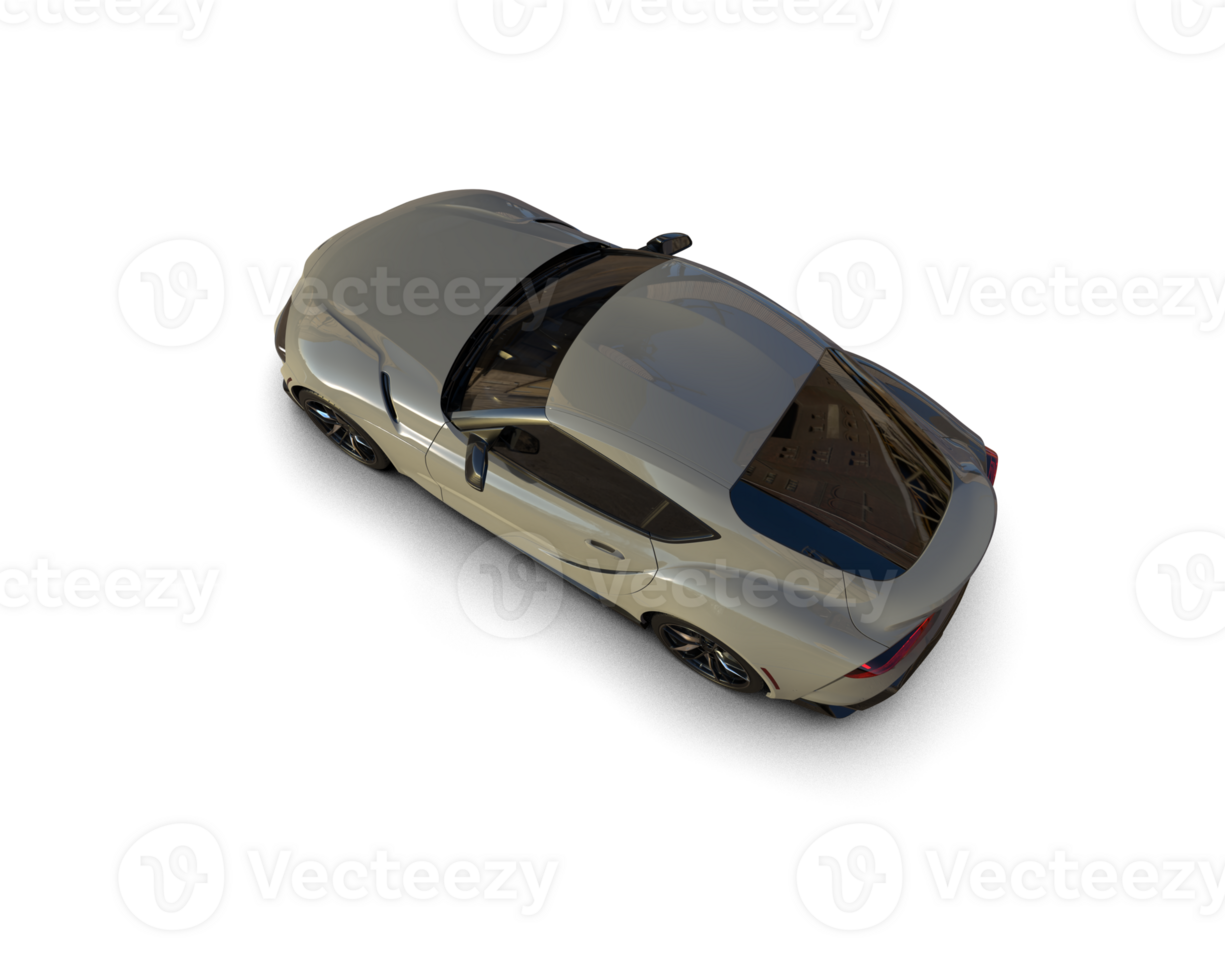 Realistic sport car isolated on background. 3d rendering - illustration png
