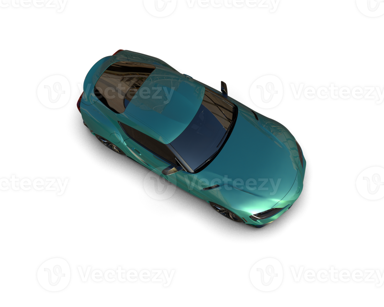 Realistic sport car isolated on background. 3d rendering - illustration png