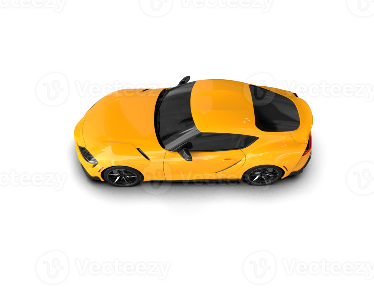 Realistic sport car isolated on background. 3d rendering - illustration png