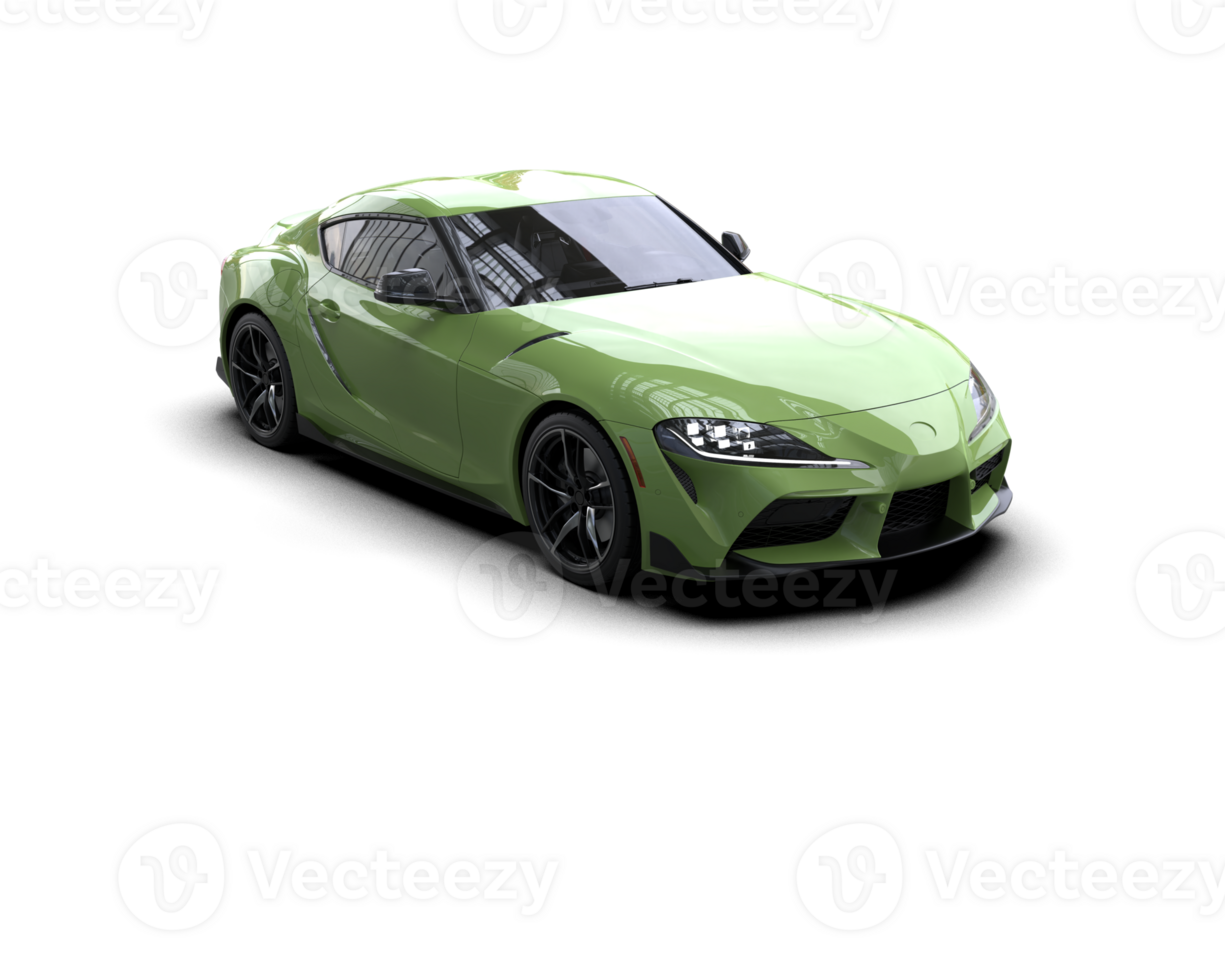 Realistic sport car isolated on background. 3d rendering - illustration png