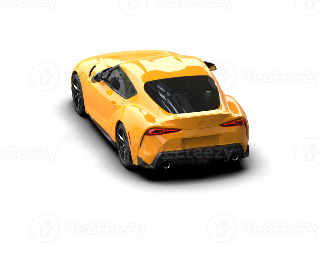 Realistic sport car isolated on background. 3d rendering - illustration png