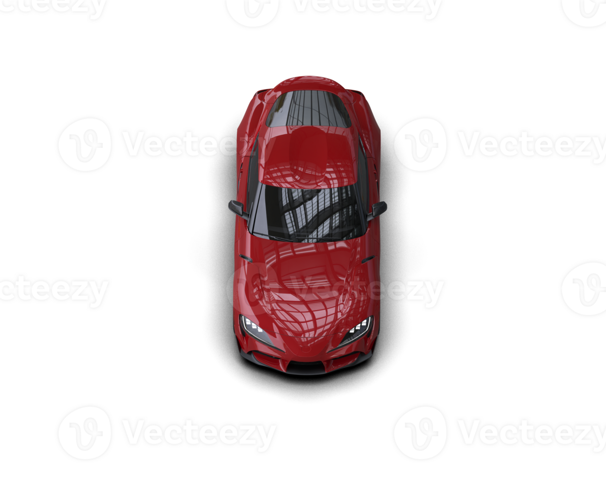 Realistic sport car isolated on background. 3d rendering - illustration png