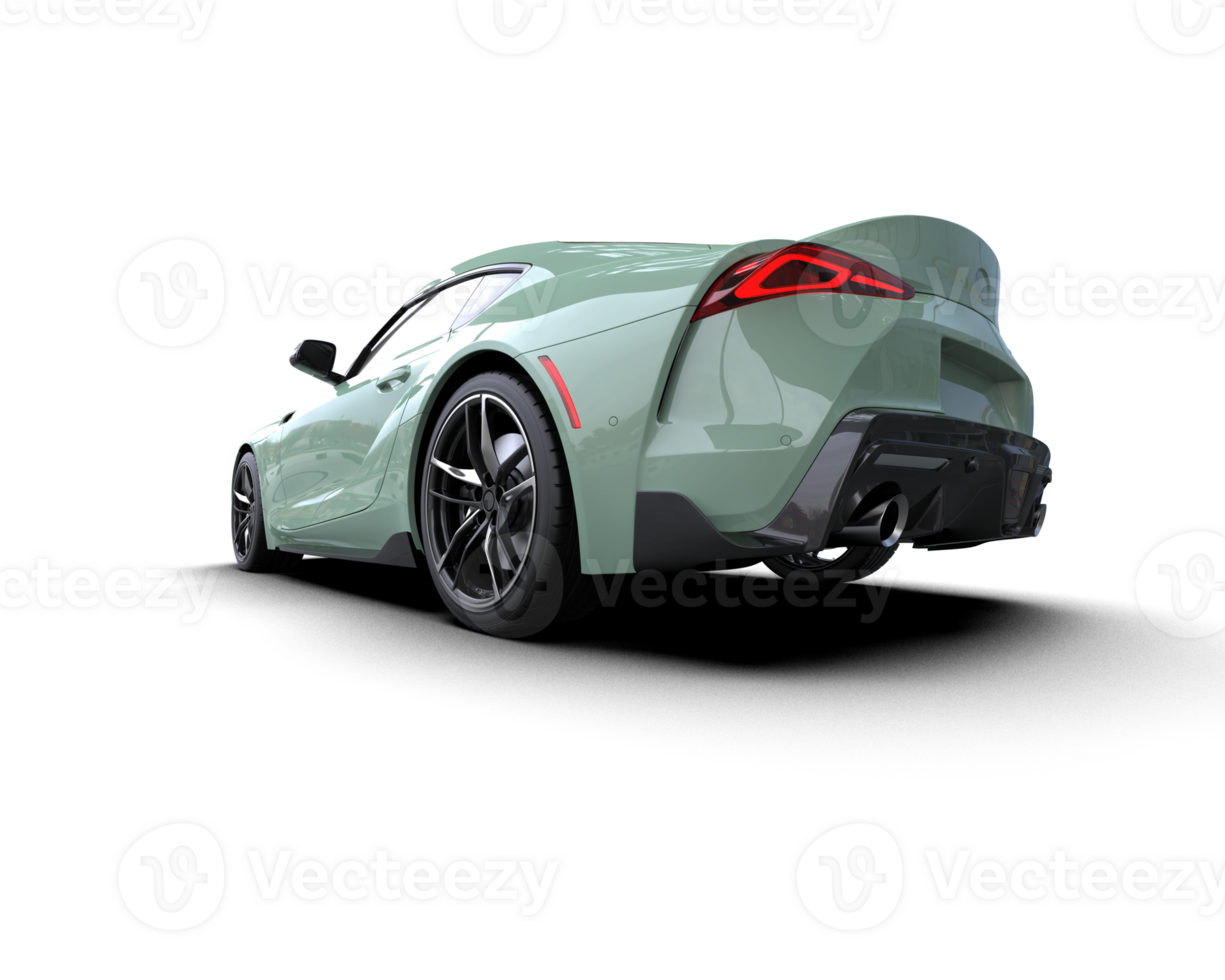 Realistic sport car isolated on background. 3d rendering - illustration png