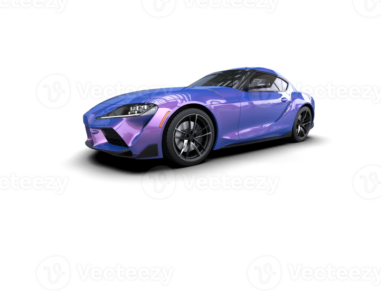 Realistic sport car isolated on background. 3d rendering - illustration png