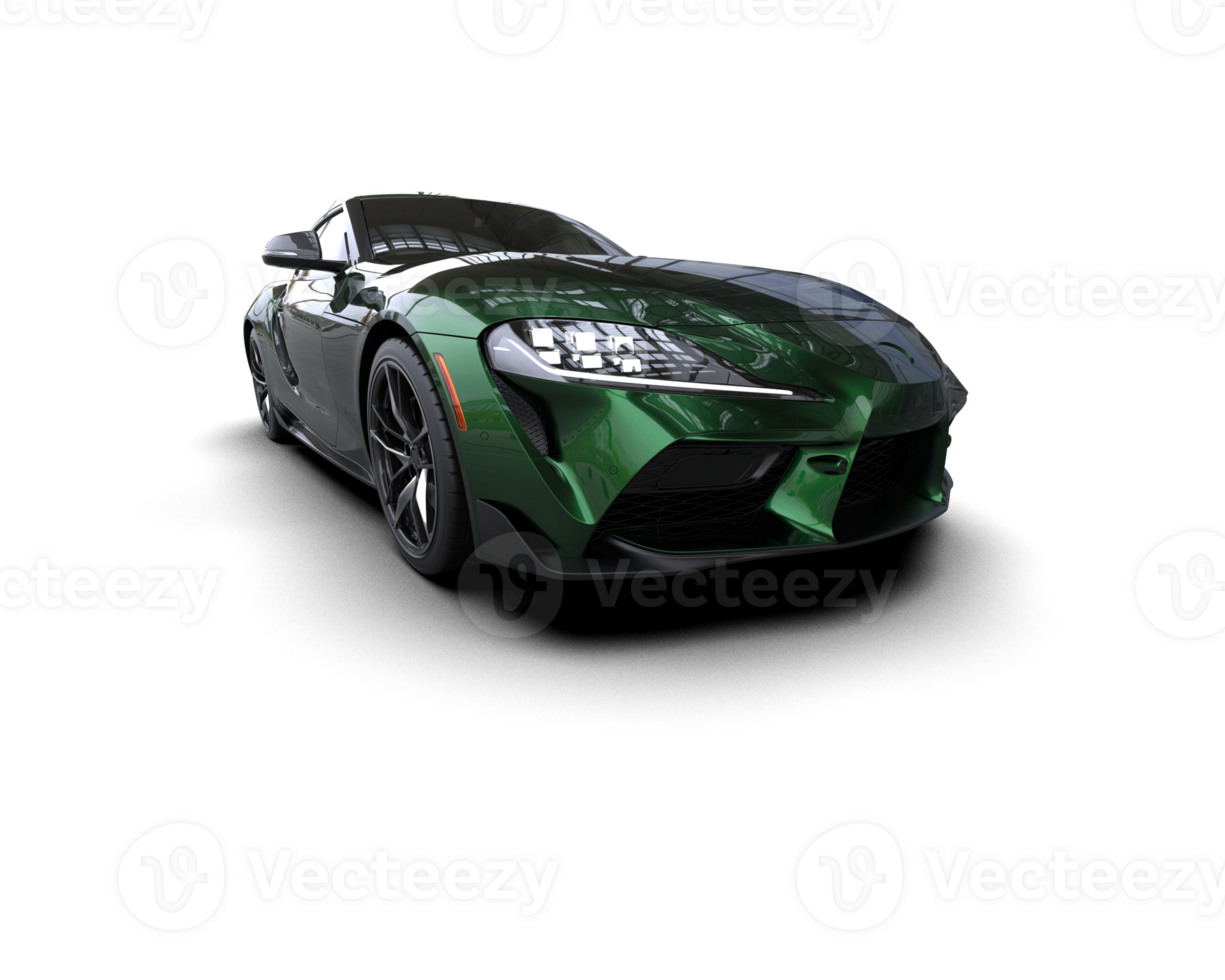 Realistic sport car isolated on background. 3d rendering - illustration png
