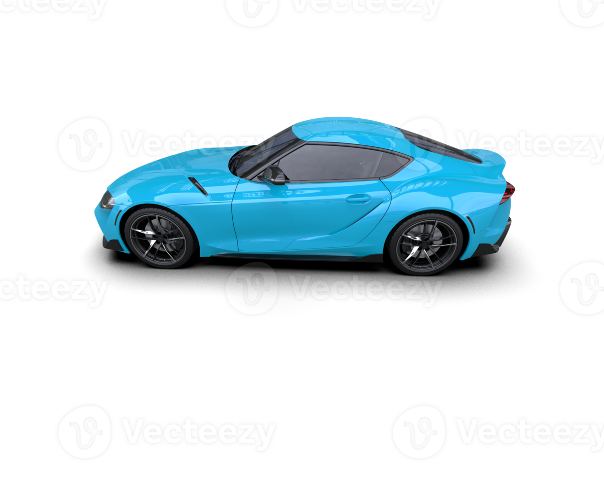 Realistic sport car isolated on background. 3d rendering - illustration png
