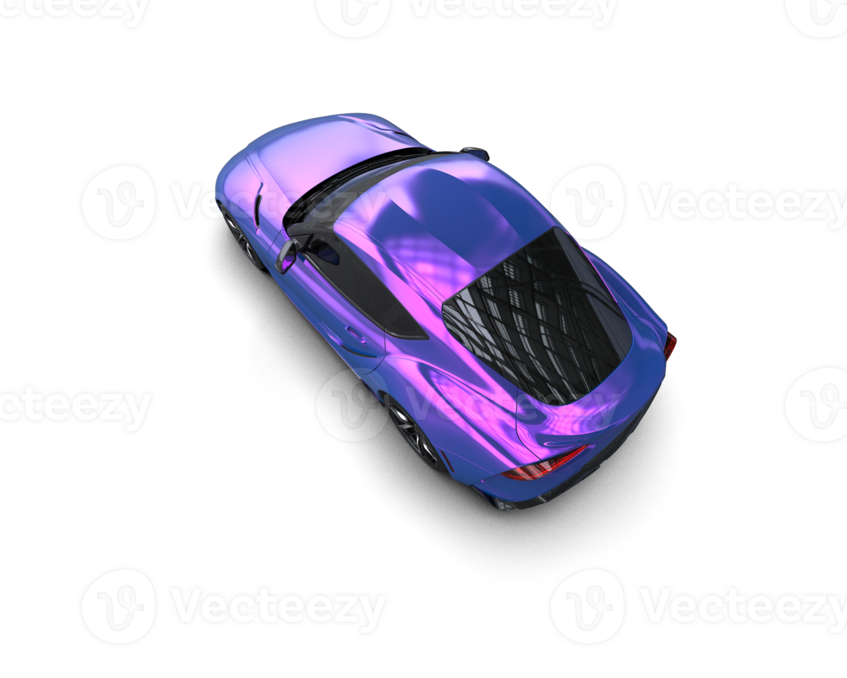 Realistic sport car isolated on background. 3d rendering - illustration png