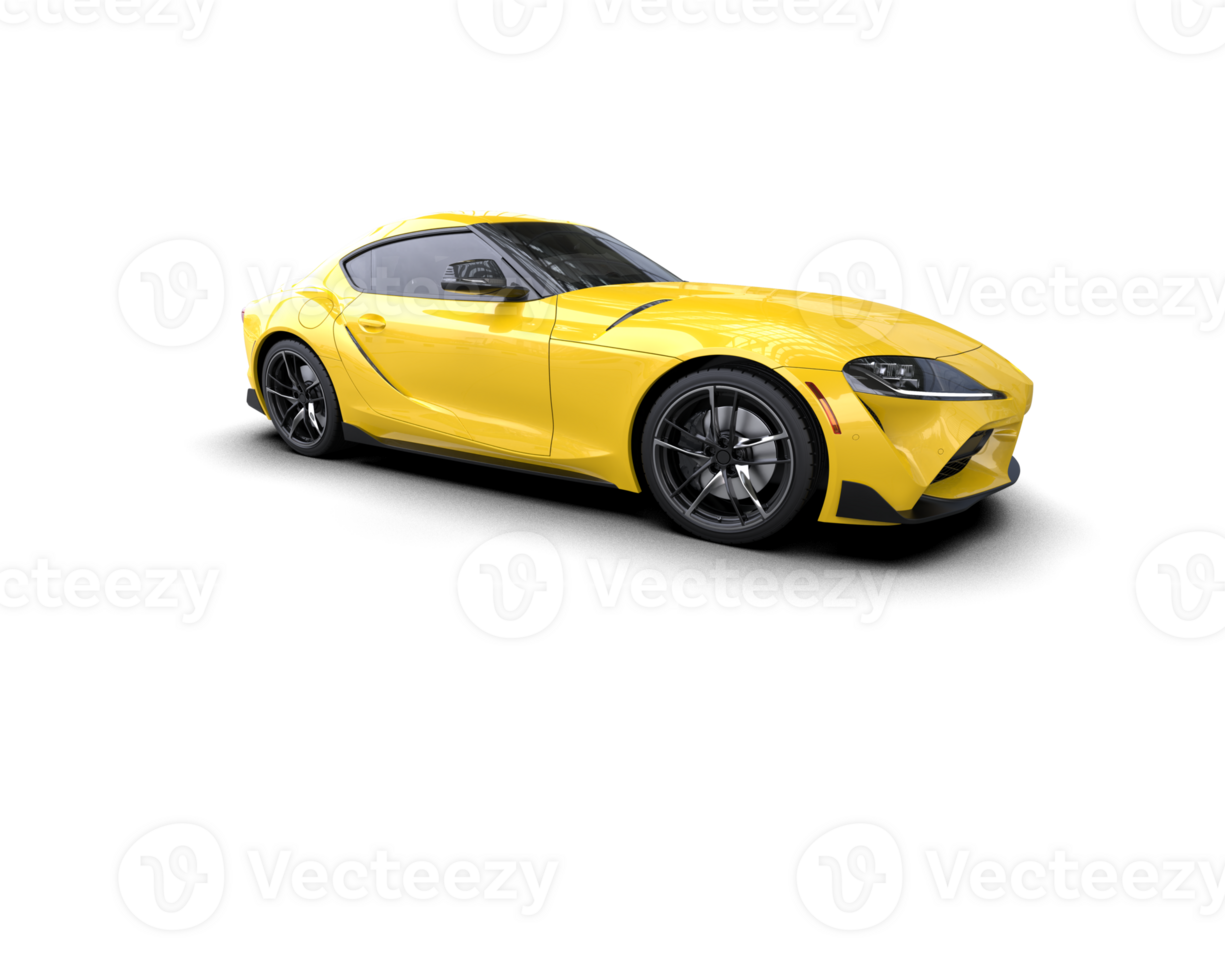 Realistic sport car isolated on background. 3d rendering - illustration png