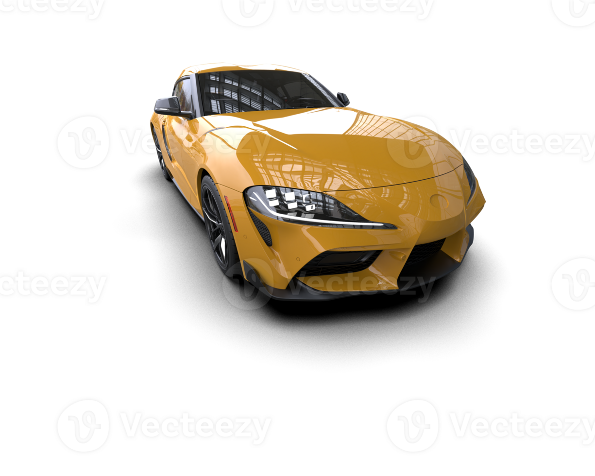 Realistic sport car isolated on background. 3d rendering - illustration png