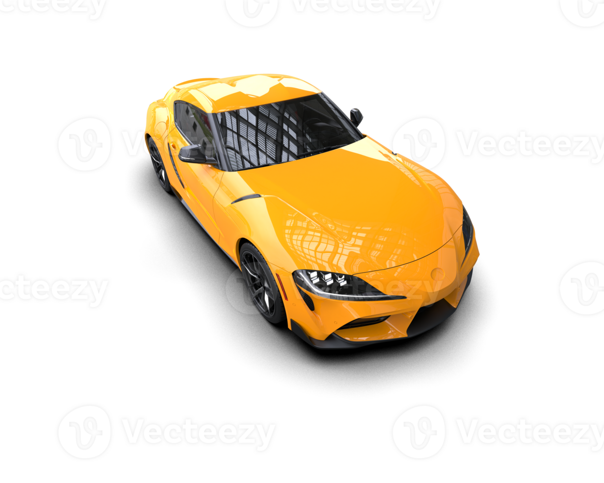 Realistic sport car isolated on background. 3d rendering - illustration png