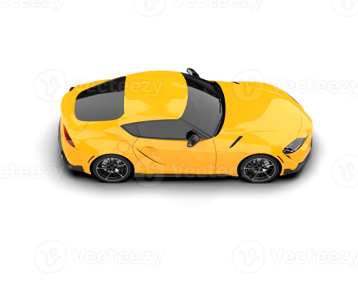 Realistic sport car isolated on background. 3d rendering - illustration png