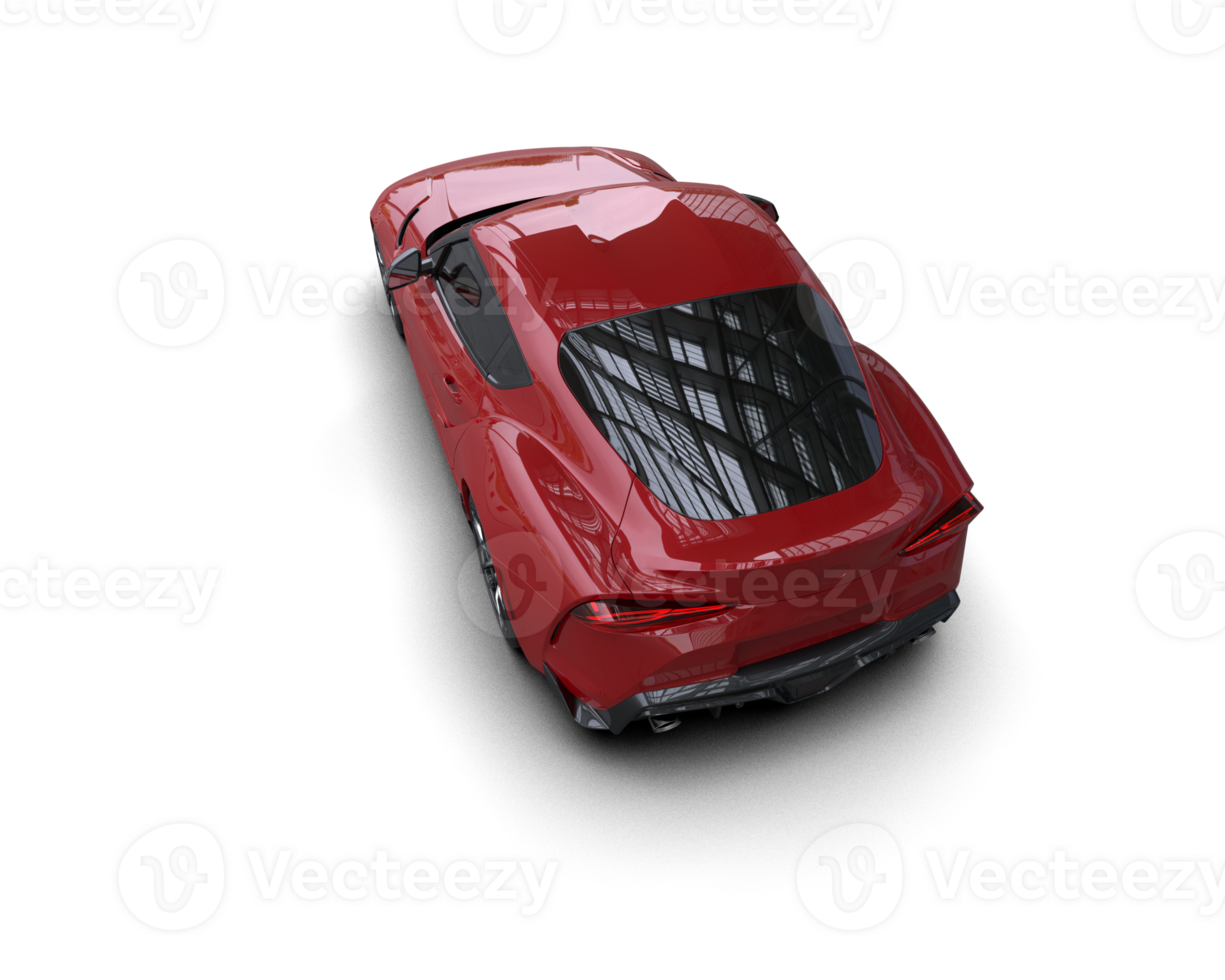 Realistic sport car isolated on background. 3d rendering - illustration png
