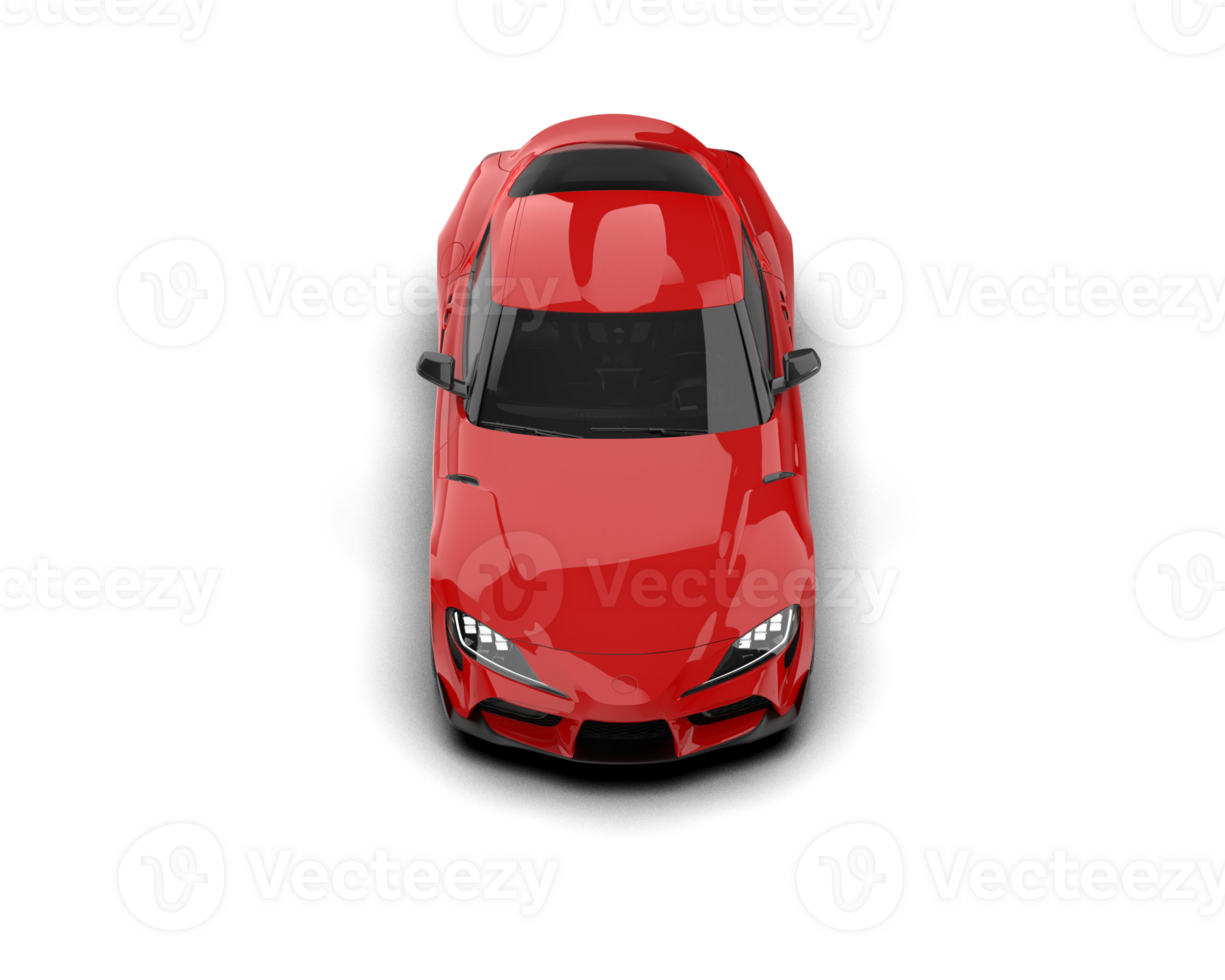 Realistic sport car isolated on background. 3d rendering - illustration png