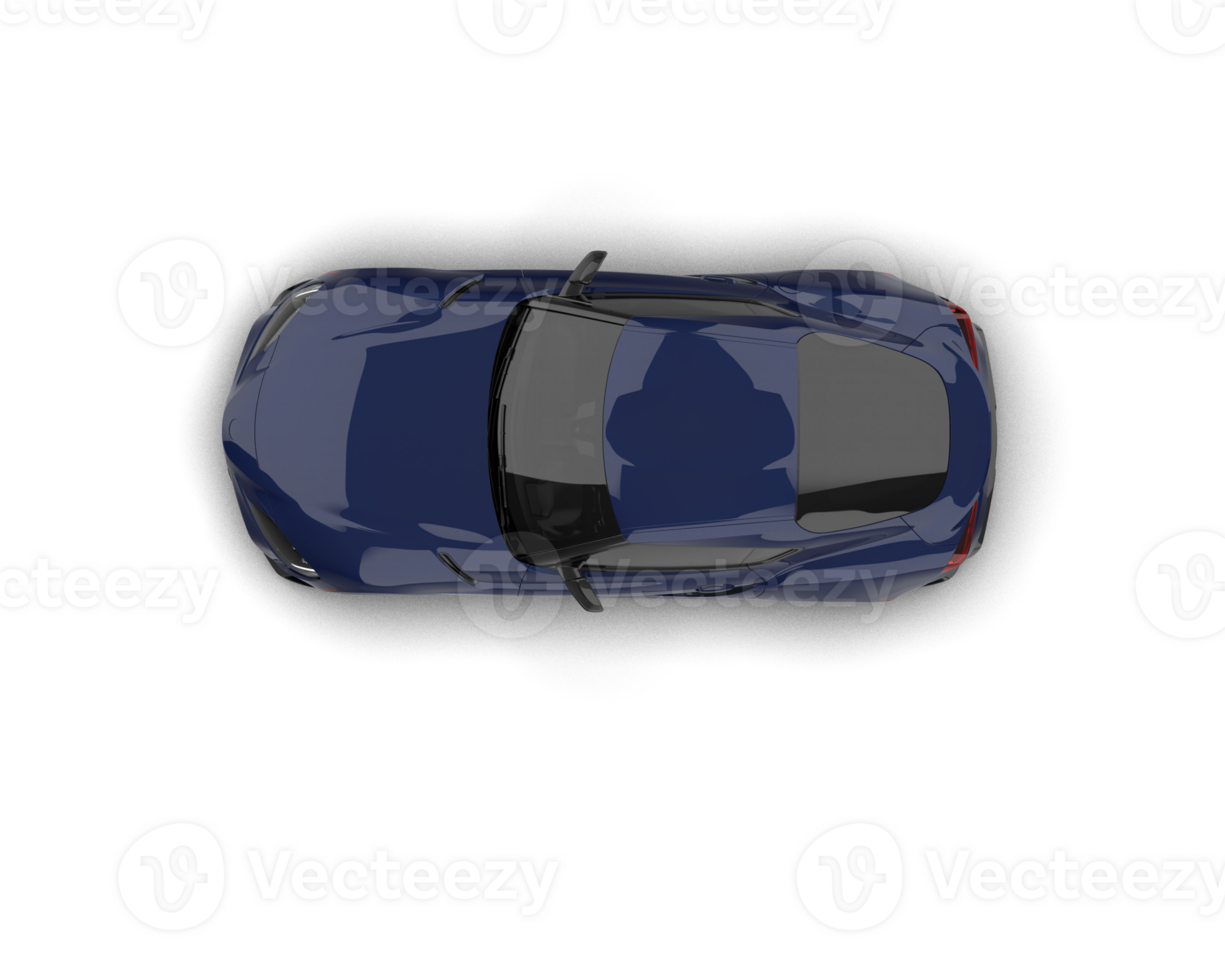Realistic sport car isolated on background. 3d rendering - illustration png