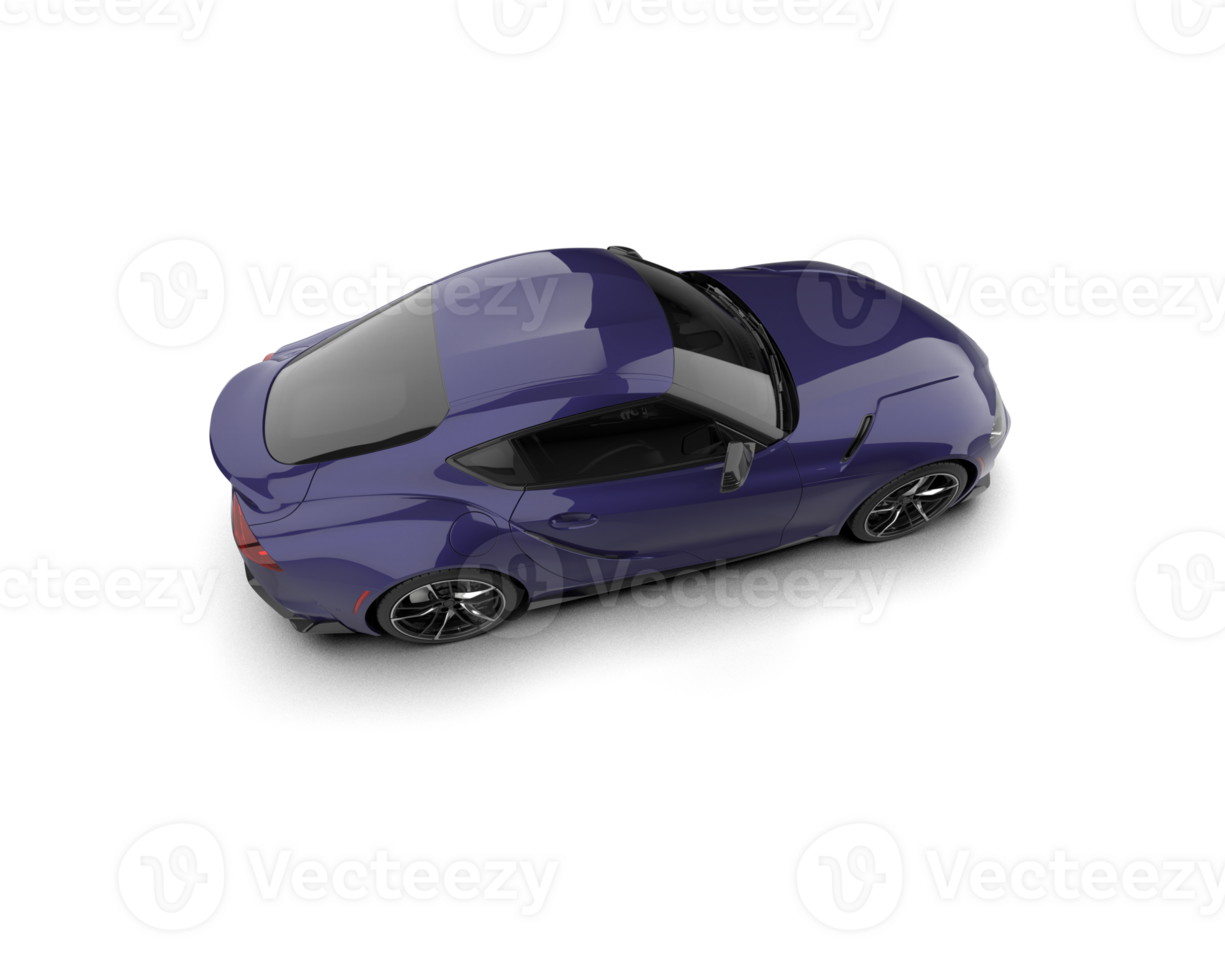Realistic sport car isolated on background. 3d rendering - illustration png