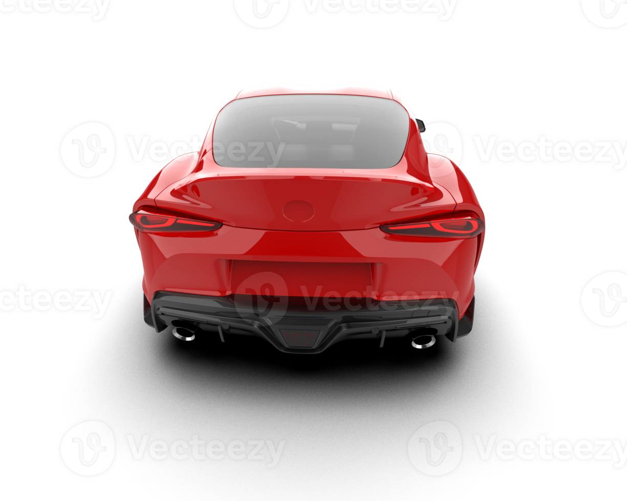 Realistic sport car isolated on background. 3d rendering - illustration png