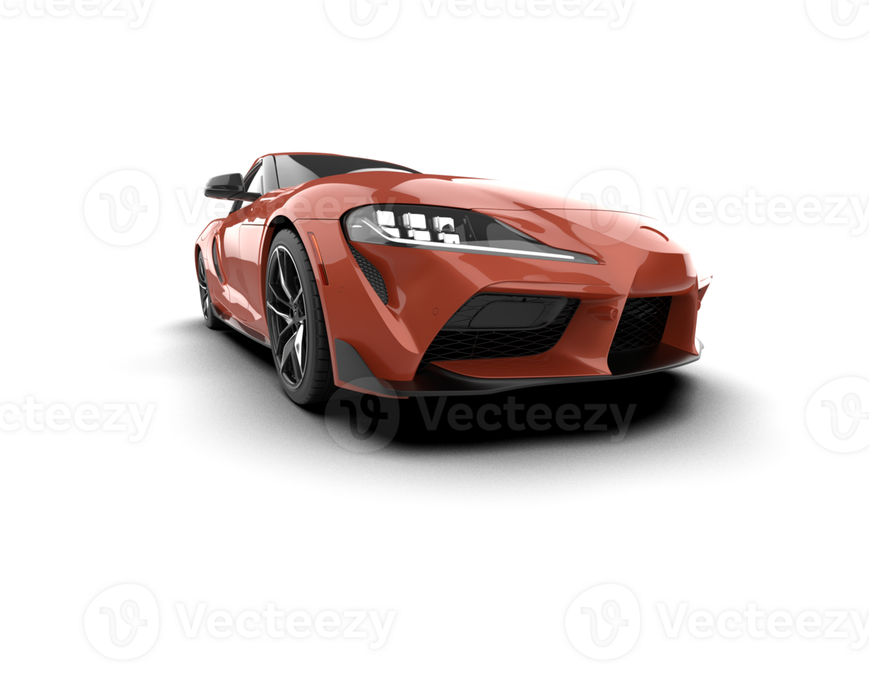 Realistic sport car isolated on background. 3d rendering - illustration png