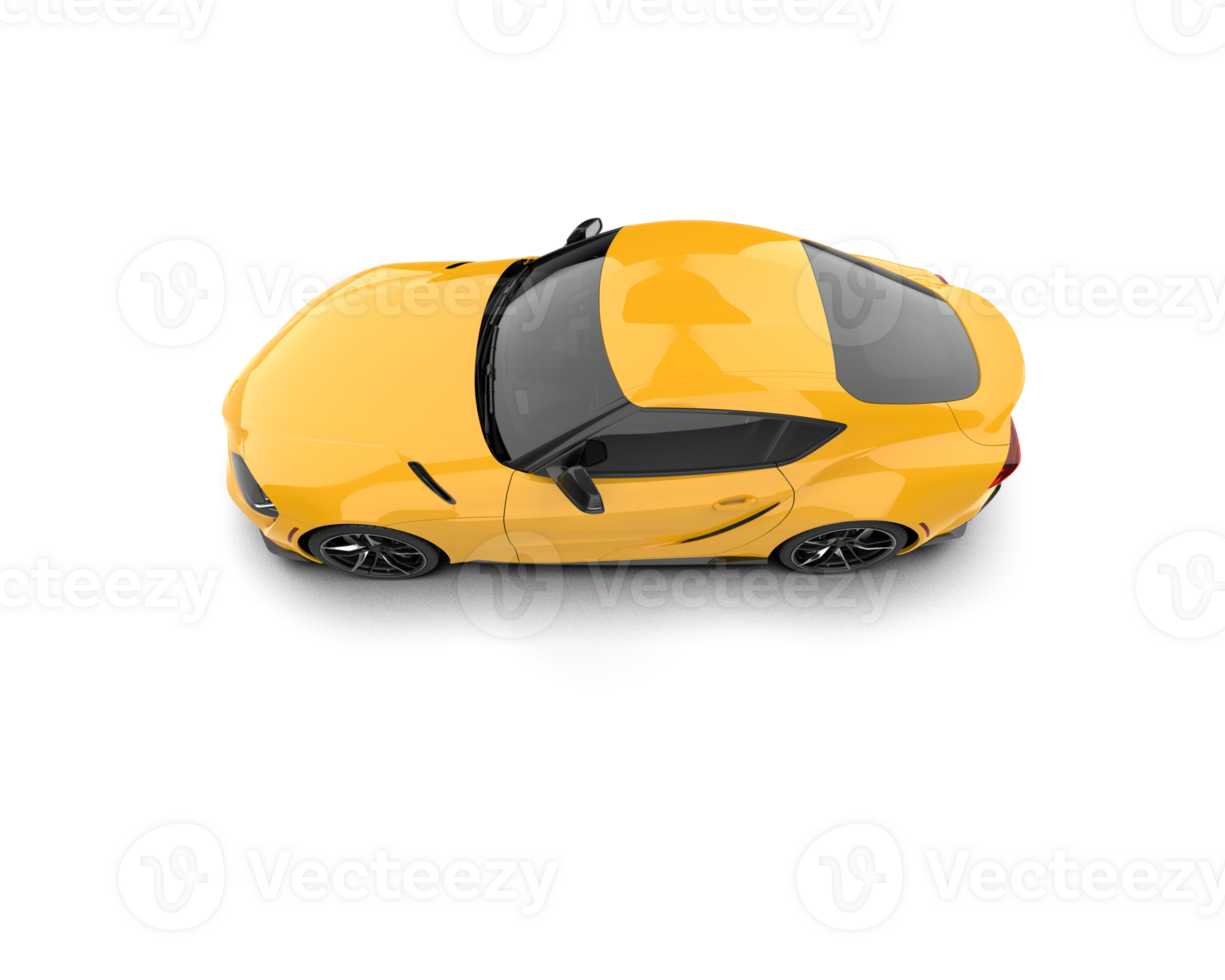 Realistic sport car isolated on background. 3d rendering - illustration png