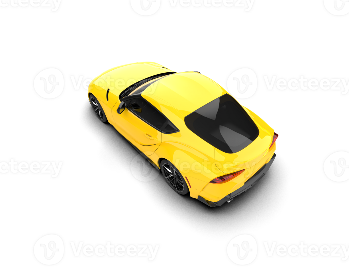 Realistic sport car isolated on background. 3d rendering - illustration png