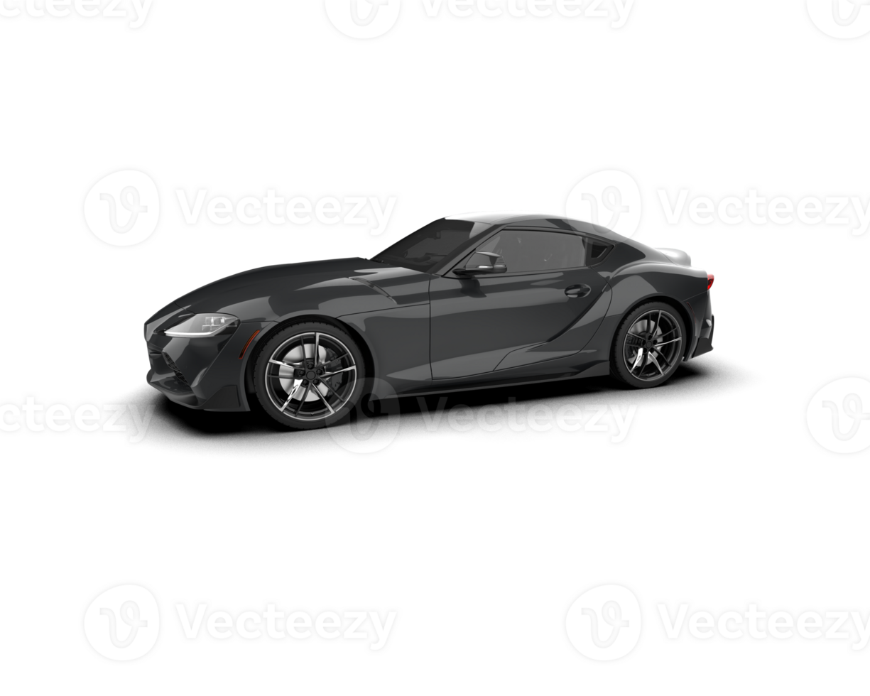 Realistic sport car isolated on background. 3d rendering - illustration png