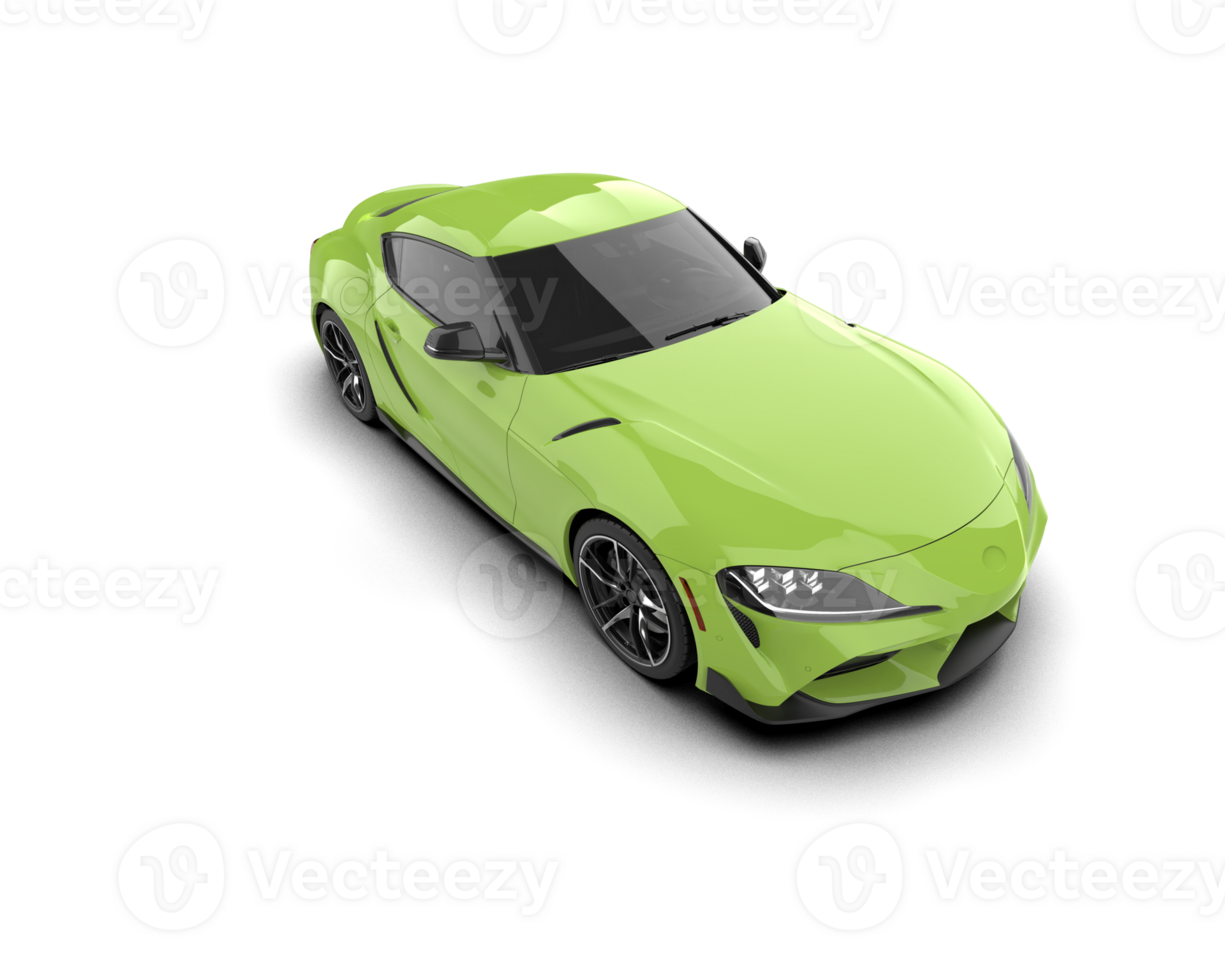 Realistic sport car isolated on background. 3d rendering - illustration png