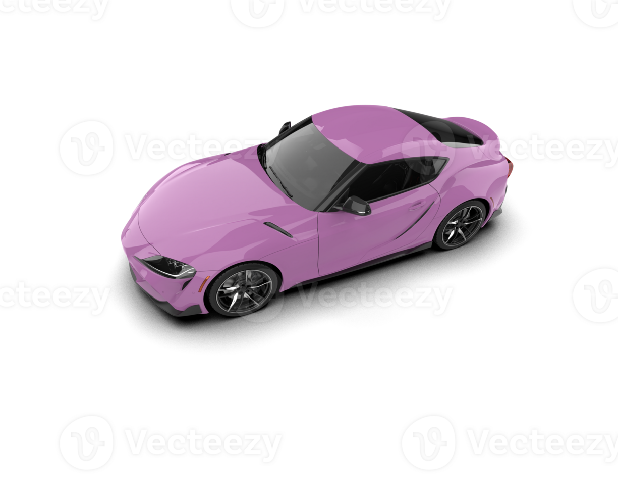 Realistic sport car isolated on background. 3d rendering - illustration png