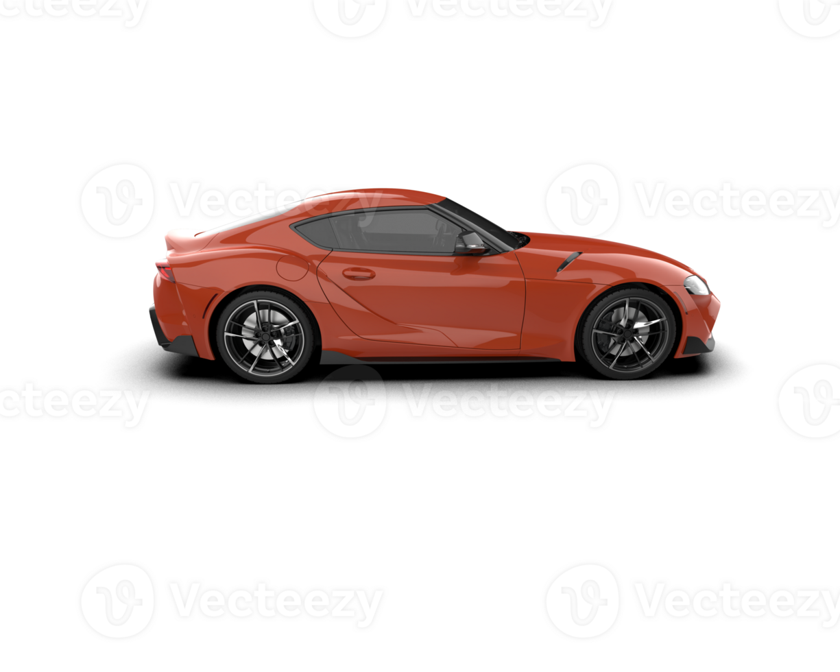 Realistic sport car isolated on background. 3d rendering - illustration png