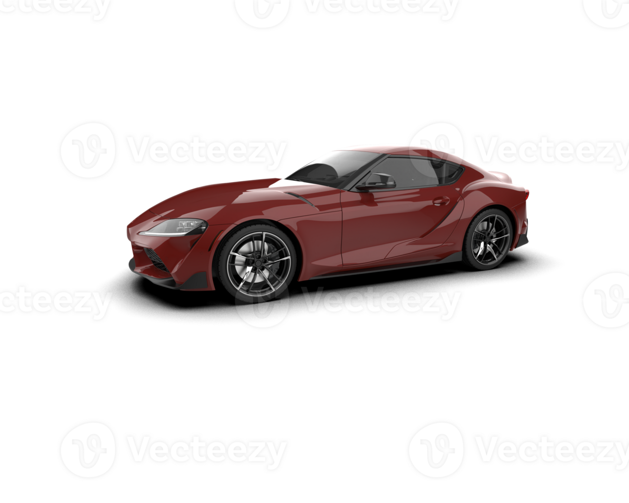 Realistic sport car isolated on background. 3d rendering - illustration png