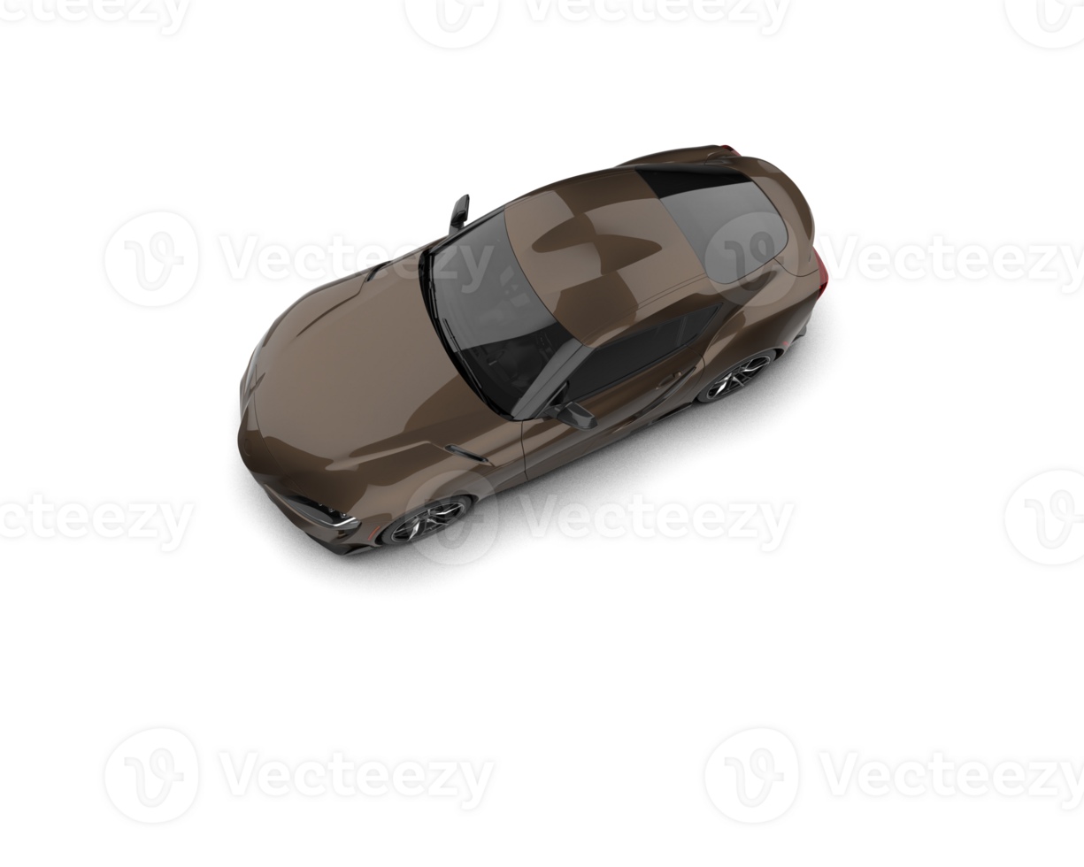Realistic sport car isolated on background. 3d rendering - illustration png