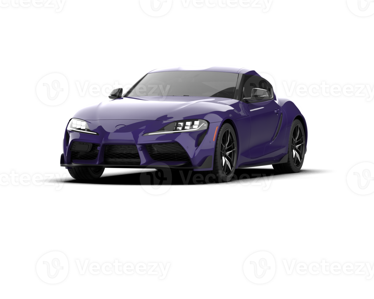 Realistic sport car isolated on background. 3d rendering - illustration png