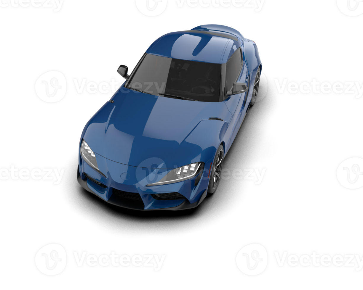 Realistic sport car isolated on background. 3d rendering - illustration png