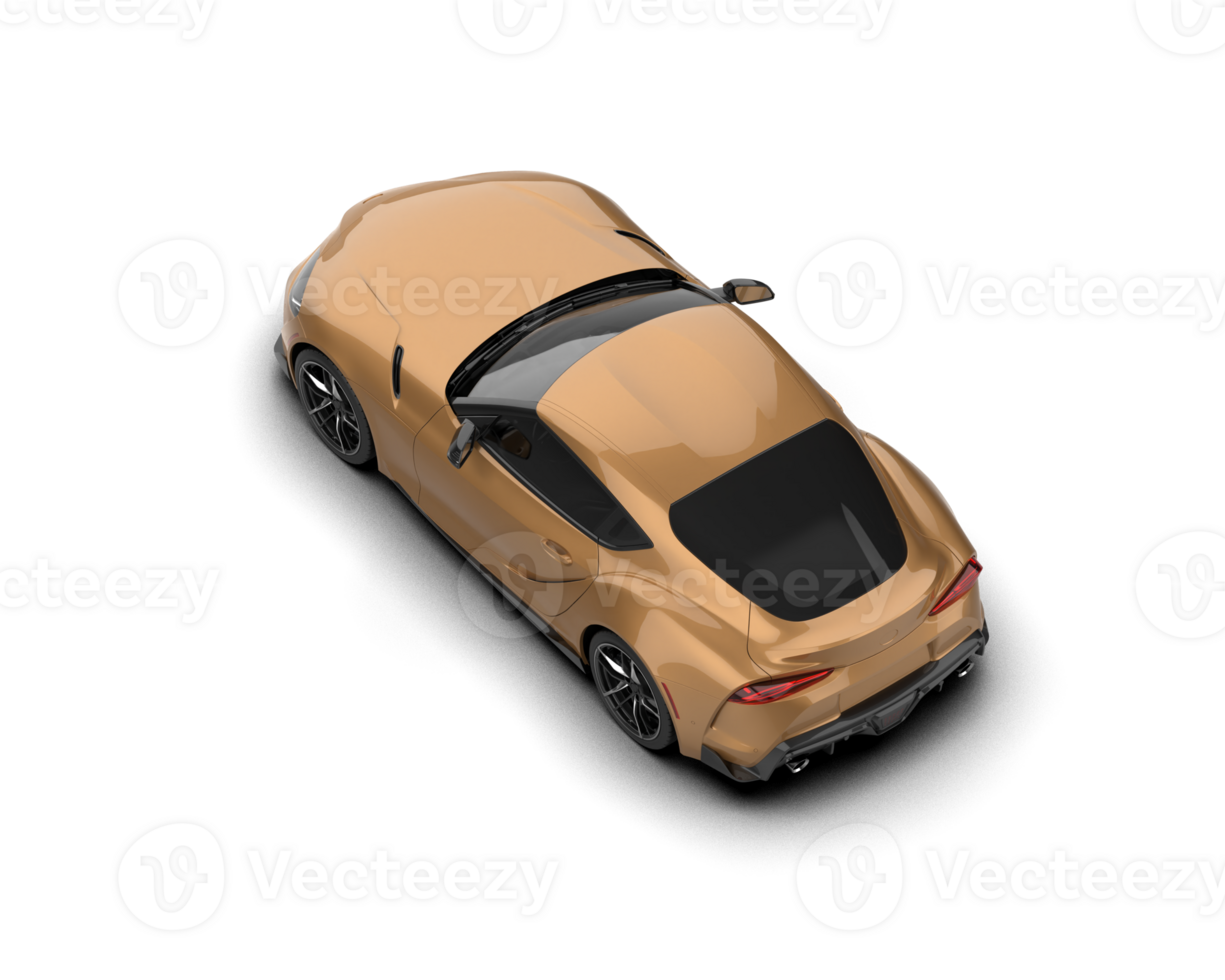Realistic sport car isolated on background. 3d rendering - illustration png