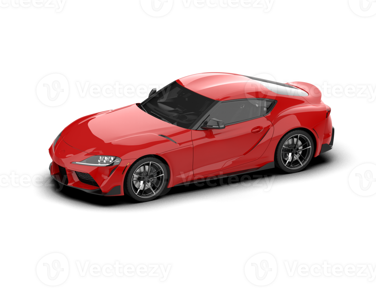 Realistic sport car isolated on background. 3d rendering - illustration png