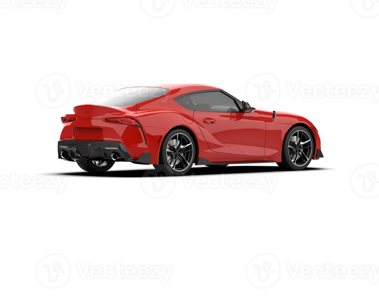 Realistic sport car isolated on background. 3d rendering - illustration png