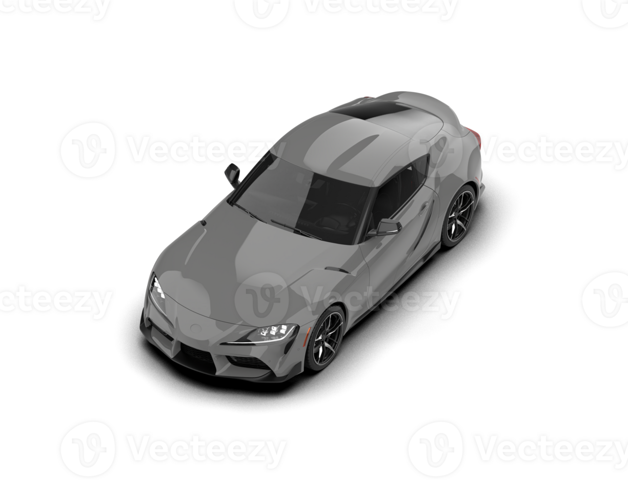 Realistic sport car isolated on background. 3d rendering - illustration png
